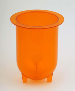 1000mL Amber Plastic Footed Vessel for Hanson
