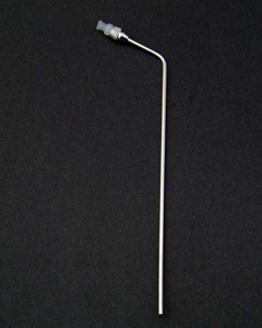 7.75″ (195mm) Bent 316 SS 1/8″ (3.2mm) OD Cannula with SS Luer Lock