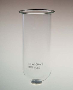 100mL Clear Glass Vessel for Erweka, Serialized
