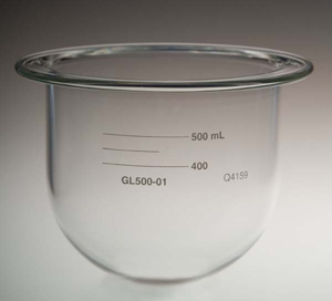 500mL Clear Glass Vessel for Agilent/VanKel/Varian, Serialized