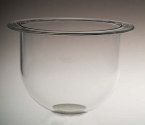 500mL Clear Glass Vessel for Distek, No Ring, Serialized