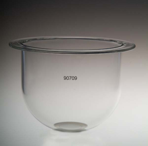 500mL Clear Glass Vessel for Hanson SR8-Plus, Serialized
