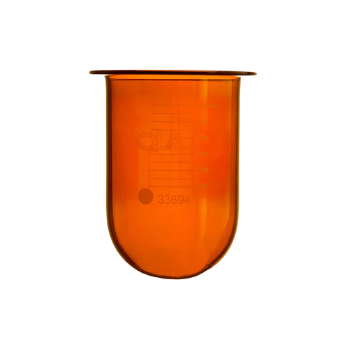 1000mL Amber Glass Vessel for Logan, No Ring, Serialized