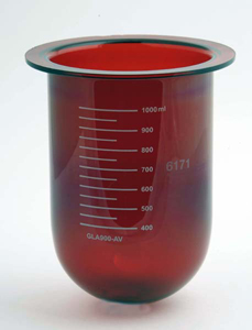 1000mL Amber Glass Vessel for Agilent/VanKel/Varian, Serialized