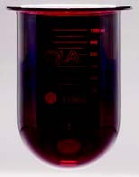 1000mL Amber Premier Glass Vessel for Distek, No Ring, Serialized