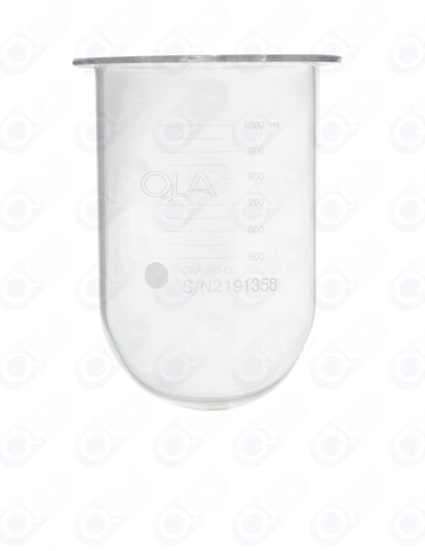 1000mL Clear Glass Vessel for Electrolab, Serialized