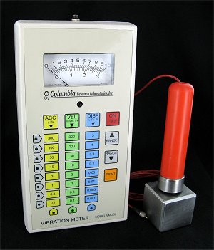 Vibration Meter includes Probe and Case, Multi-Instrument, Serialized with 1 year calibration