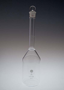 500mL Volumetric Flask with Round Bottom, Class A, Calibrated to 20°C