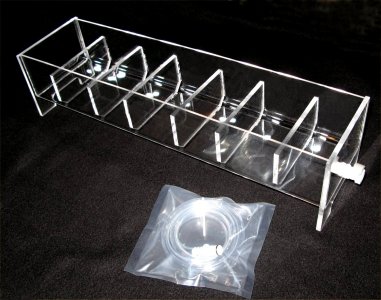 6 Position Acrylic Rinse Tray for VanKel/Varian