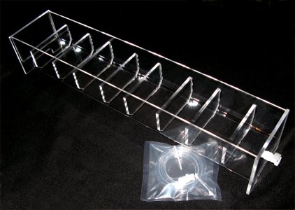 8 Position Acrylic Rinse Tray for VanKel/Varian